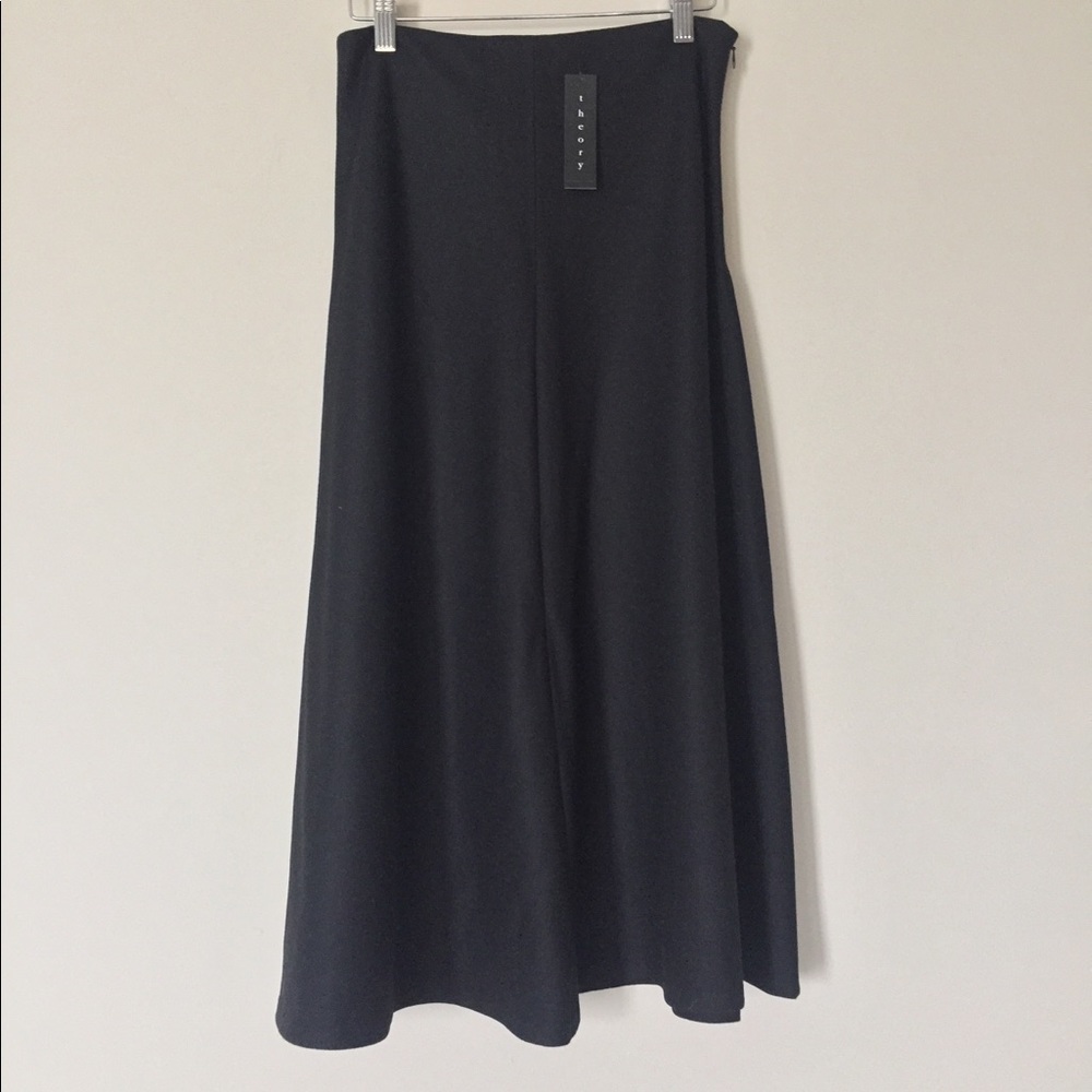 NWT Theory Uthema Black Midi Skirt